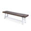 Banc d'extérieur en bois d'acacia avec panneau à lattes-1444206017