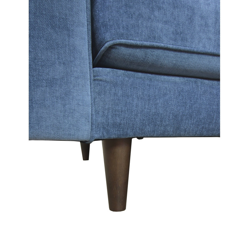 Canapé moderne Anderson Raf modulaire bleu denim, Bleu