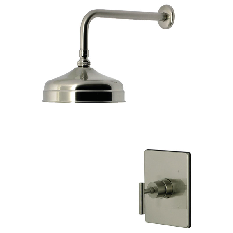 Kingston Brass Manhattan Single-Handle Pressure Balanced Shower Faucet, Brushed Nickel