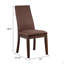 Ensemble de chaises chocolat et espresso (ensemble de 2)