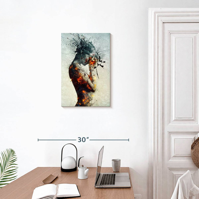 Leisha Deliberation I, 24" H x 16" W