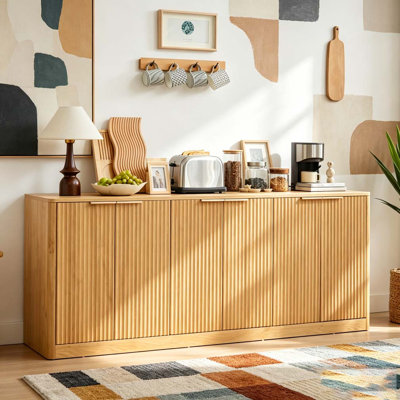 4-Door Wavy Storage Cabinet