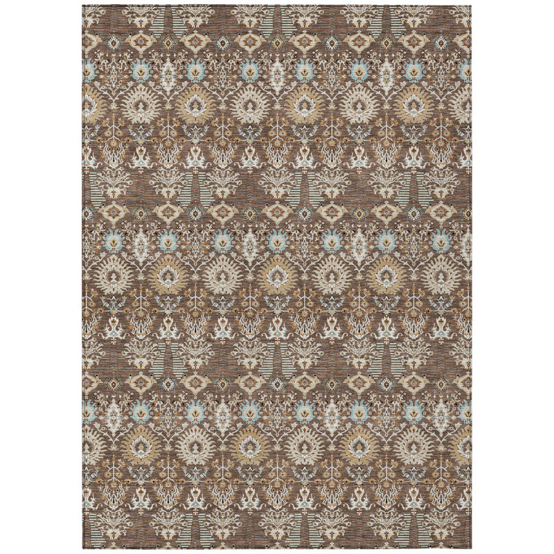 Machine Washable Indoor/Outdoor Gursevak ACN2251 Global Rug, Rectangle 2'6" x 3'10"