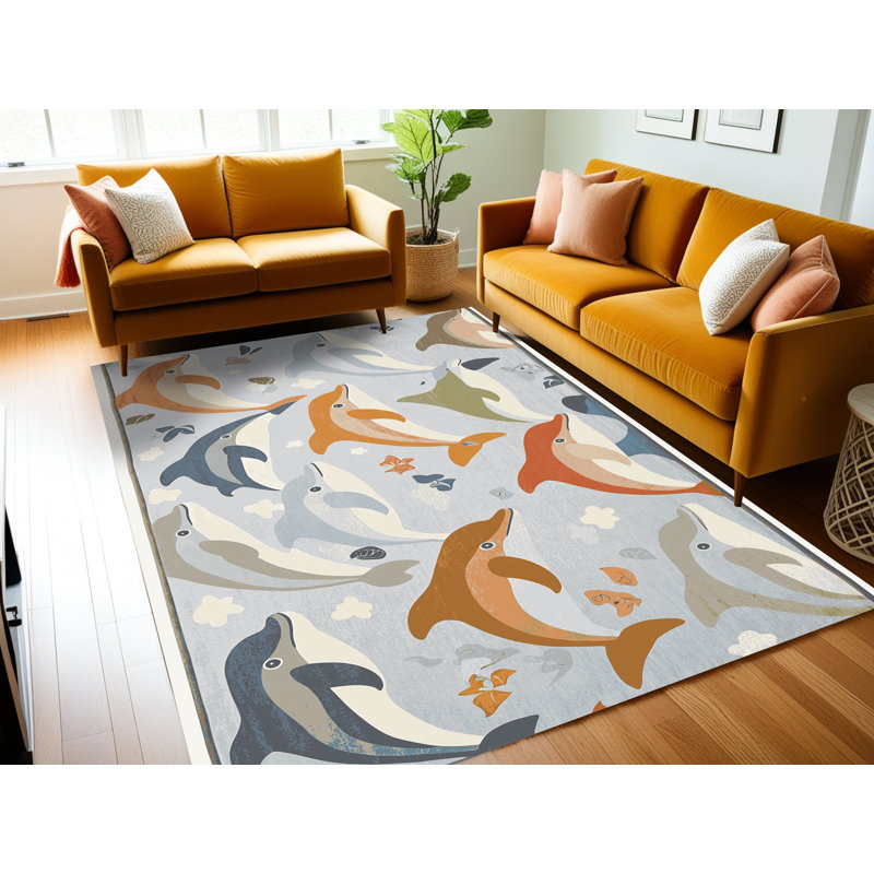 Tapis pour enfants East Urban Home, Rectangulaire 2 pi x 3 pi