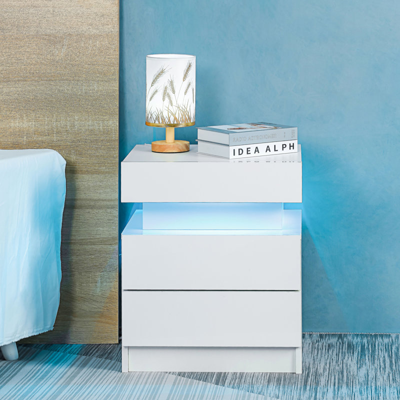 17.72'' W Nightstand, White