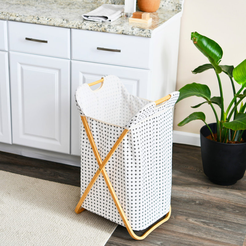 Windel Laundry Hamper with Handles, Cross
