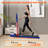 Walking Pad Treadmill with Handle Bar and Adjustable Incline, 3.8HP Portable Electric Treadmills with Wheels for Home-121977326