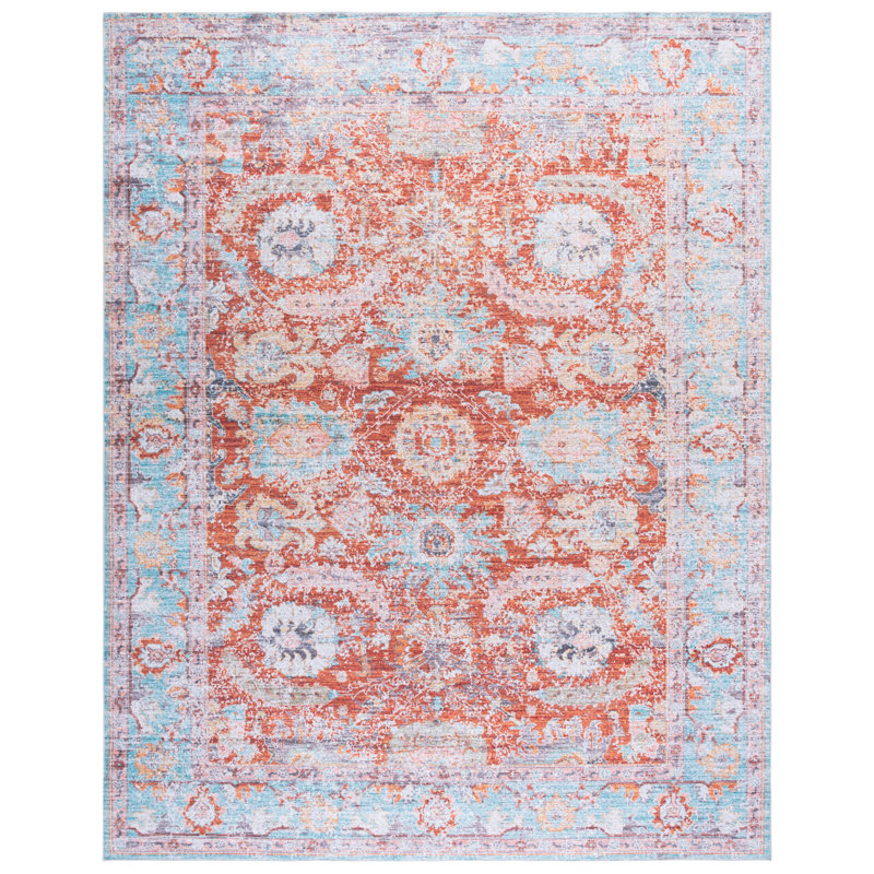Tapis oriental performance performance lavable à la machine MSRW Tucson 108, Rectangulaire 8 pi x 10 pi