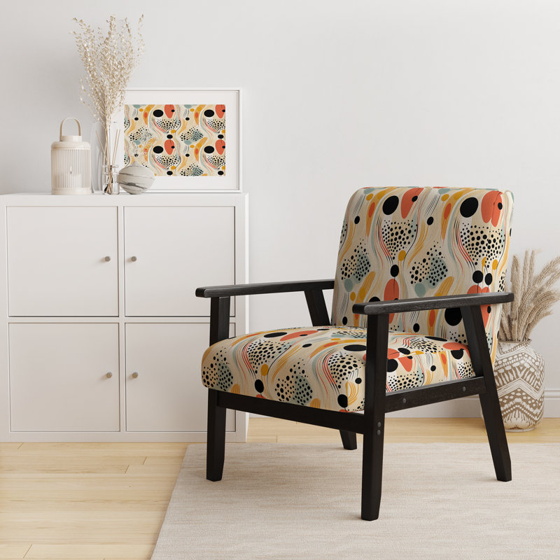Chaise à accoudoirs rembourrée Tribal Essence