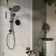 Wall Mounted Exposed Shower Faucet with Anti-Scald Pressure Balance Valve