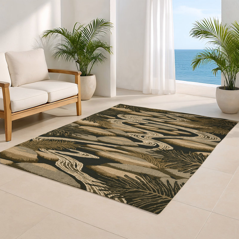 Tapis d'intérieur et d'extérieur brun Nature, Rectangulaire 3 pi x 5 pi