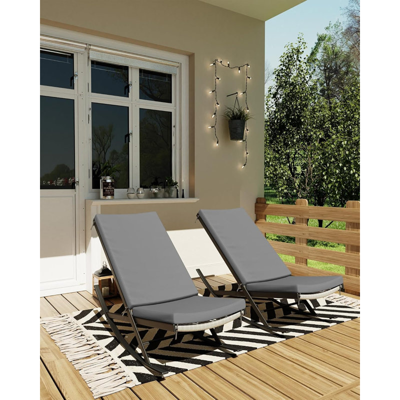 Outdoor Lounge Chair, Grey