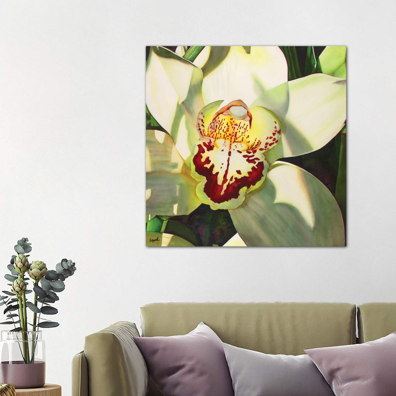 Pale Orchid II by Lisa Lopuck - Wrapped Canvas Print, 93.98 cm H x 93.98 cm W x 1.91 cm D