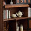Buffet en bois manufacturé et brun noisette