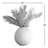 Kalalou Neutral Paper Mache Accent Urn – 15" Tall Small Decorative Form