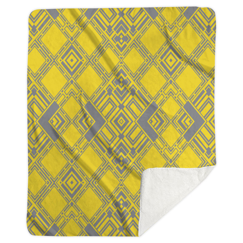 Abstract Rectangular Polyester Comforter, Daybed Comforter