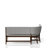 Curved Dining Bench Mid-Century Modern Upholstered Curved Bench