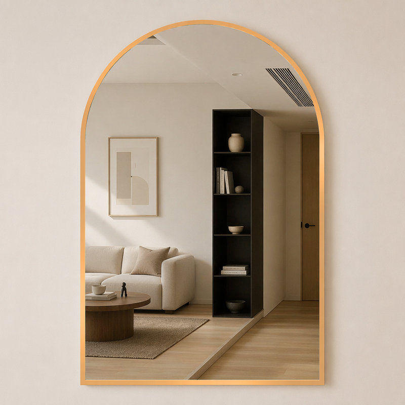 Miroir mural pour salle de bain, 24 x 32 po, Doré