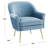 Zahir Velvet Armchair-1221972460