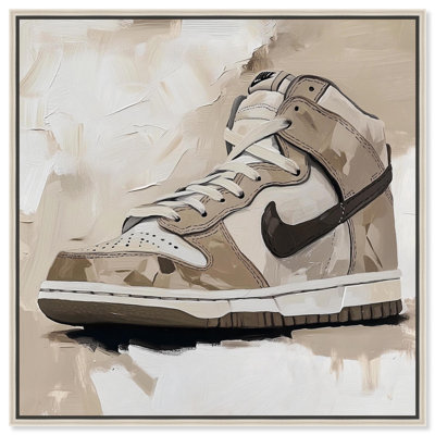 «Light Tans Sneaker», art mural sur toile par Art Remedy