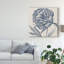 «Indigo Floral on Linen II» par Vision Studio - impression sur toile-926066901