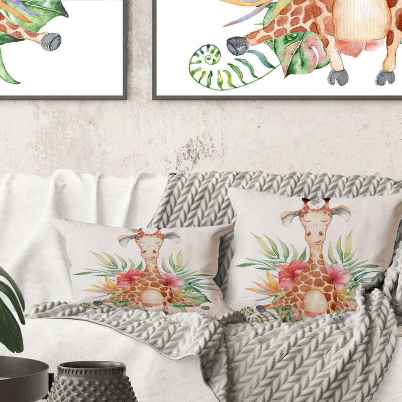 Floral Throw Pillow