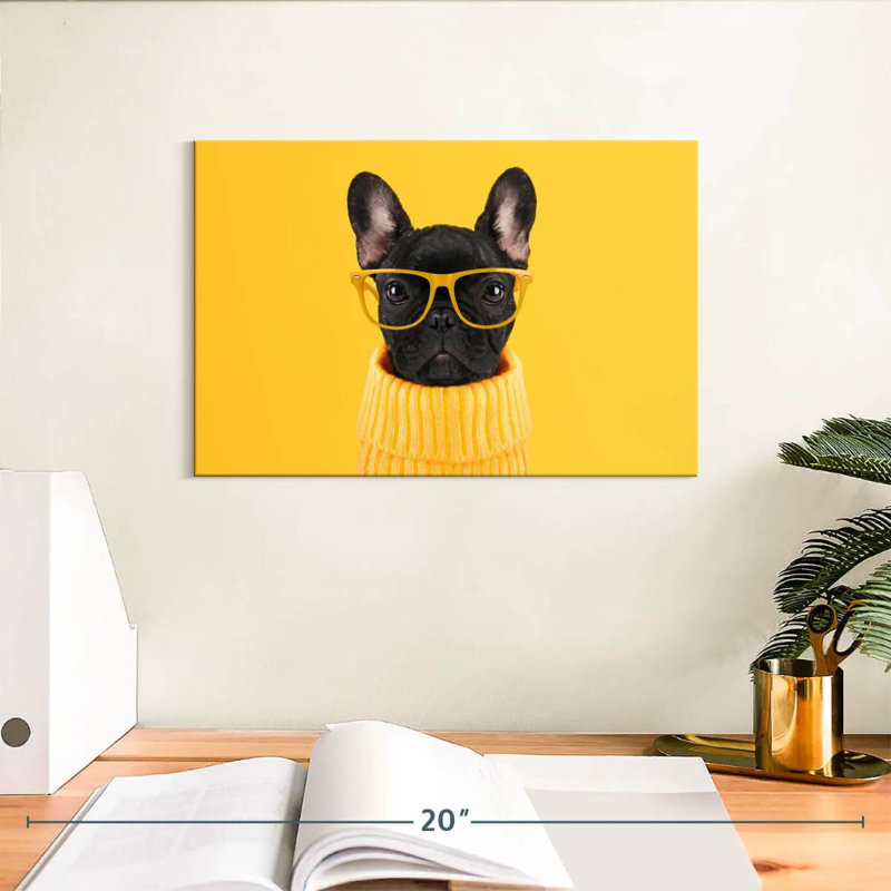 Bouledogue français sophistiqué Brampt, H 8 po x l 12 po