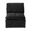 Fauteuil d'appoint modulaire sans accoudoirs, siège central simple avec structure en fer léger et housse-132433682