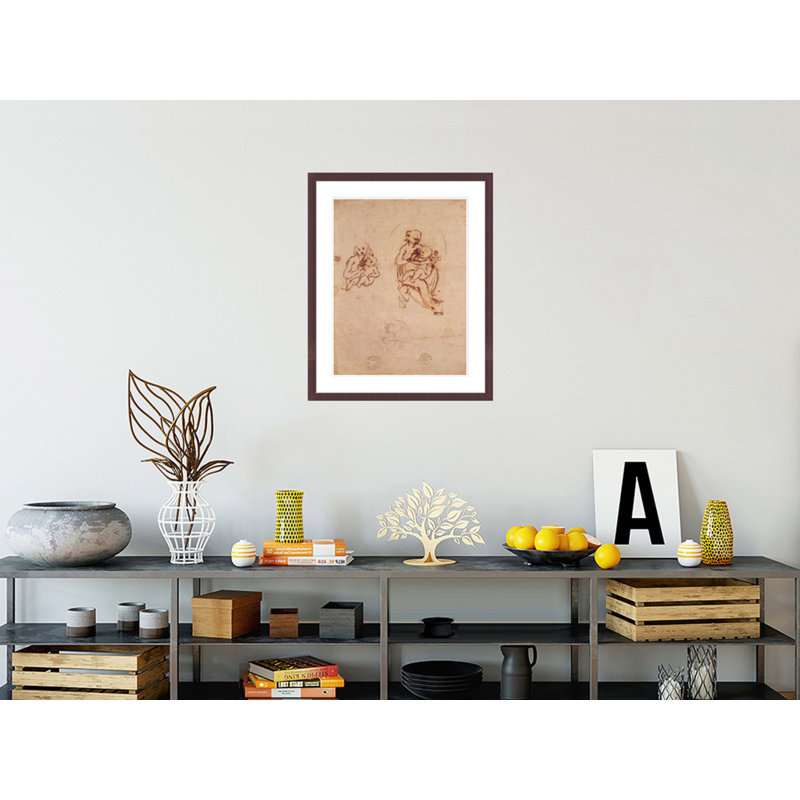 Study for the Virgin and Child by Leonardo da Vinci -Framed Giclee Print, H 28,97 po x l 23,5 po