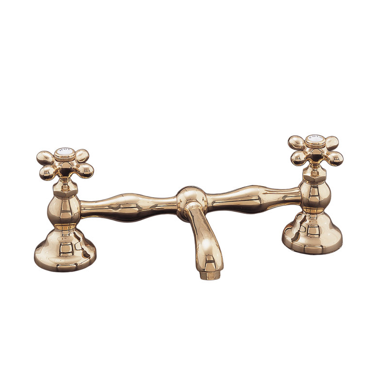Columbia Bridge Straight Lavatory Faucet by Strom Living, Supercoat Brass