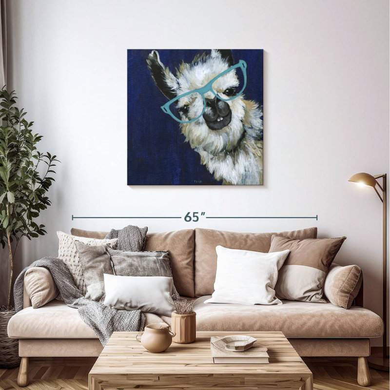 Brampt Gentleman Llama, 36" H x 36" W