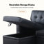 Canapé-lit modulaire réversible en cuir Vegan