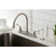 Kingston Brass Yosemite Two-Handle 4-Hole 8" Centerset Kitchen Faucet with Side Sprayer