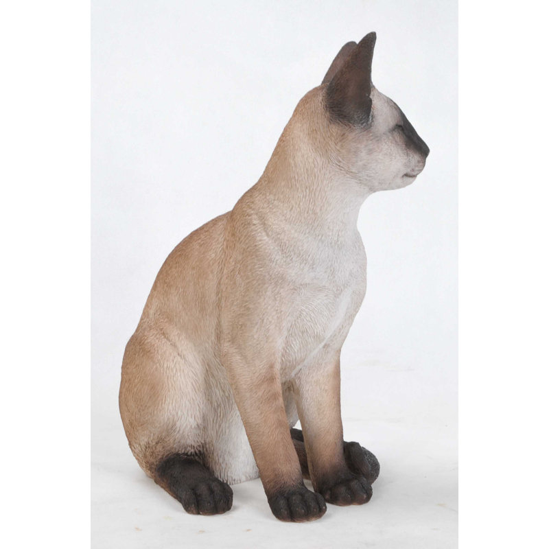 Sitting Siamese Cat Statue