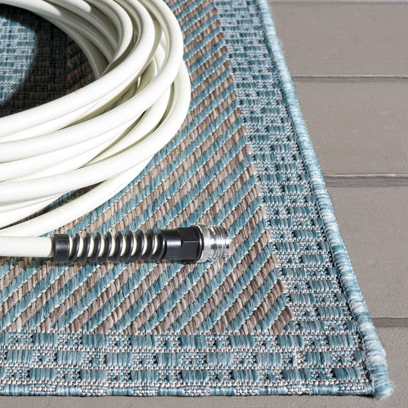 Courtyard Power Loom Performance No Pattern Indoor Rug, 8'-0" x 10'-0" Rectangle