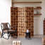 Paravent 3 panneaux en bois massif brun-688599361