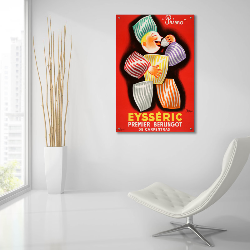 " Eysseric Berlingot - Red " by Vintage Posters, 36" H x 24" W x 0.2" D