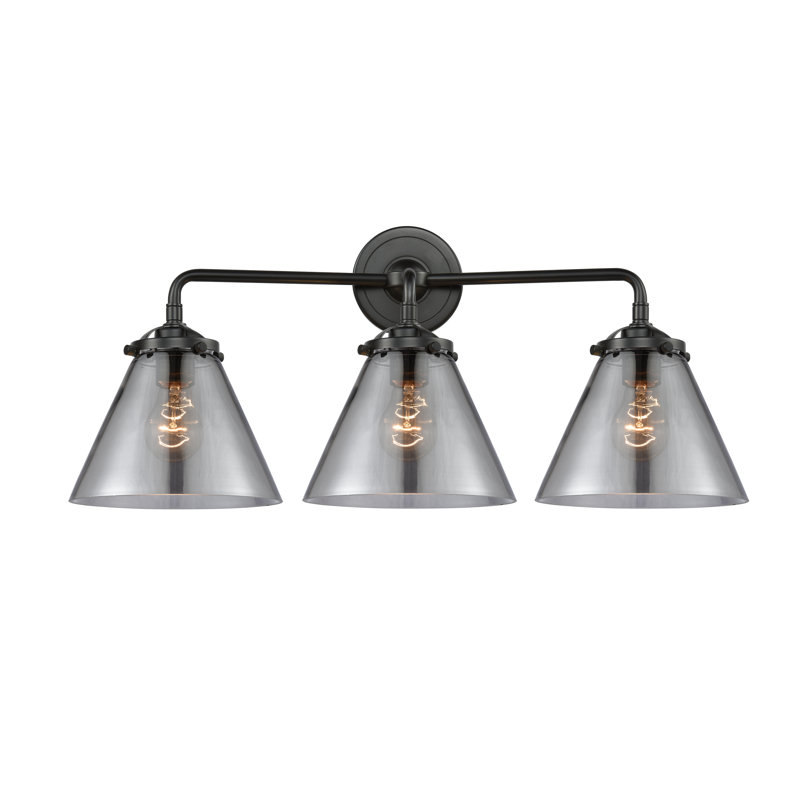 Éclairage pour meuble-lavabo 2 lumières Taryn, Incandescent, Grainé, Bronze huilé