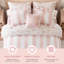 Striped and Toile Comforter Set
