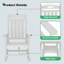 Ensemble de 2 chaises berçantes d'extérieur-628964550
