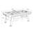 Black + Silver Rectangular Manufactured Wood Hockey Tables