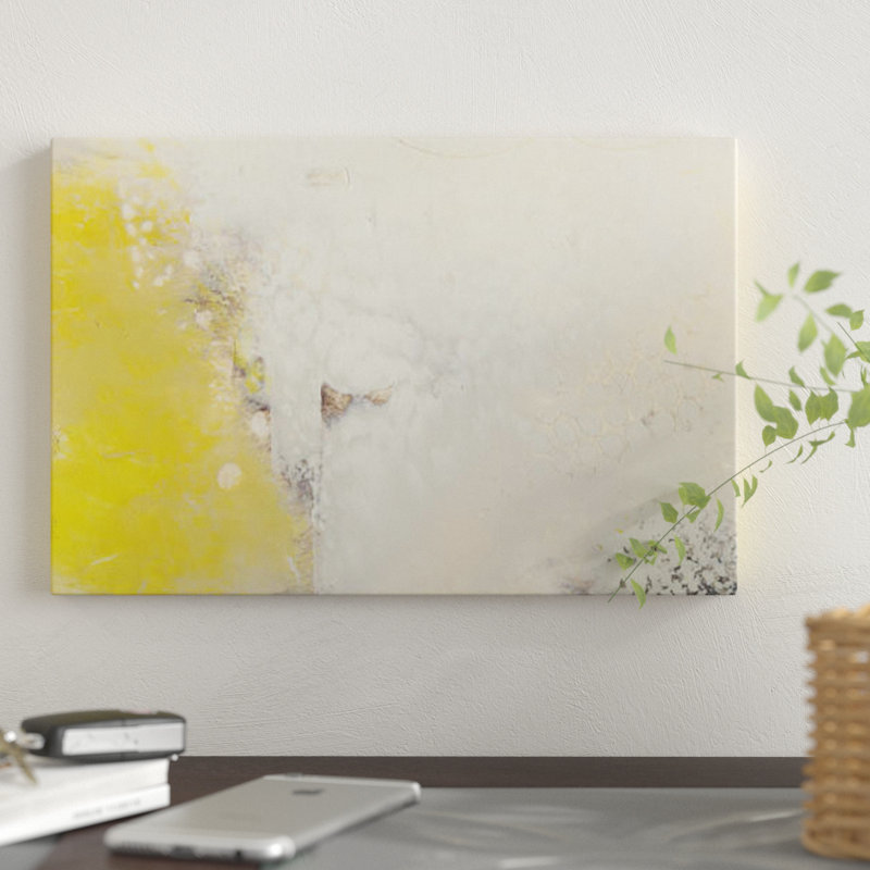 « yellow lux i », impression sur toile, H 8 po x l 12 po x P 0,75 po, Toile tendue, Pas de tapis