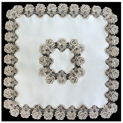 Dessus de table carré floral casearee