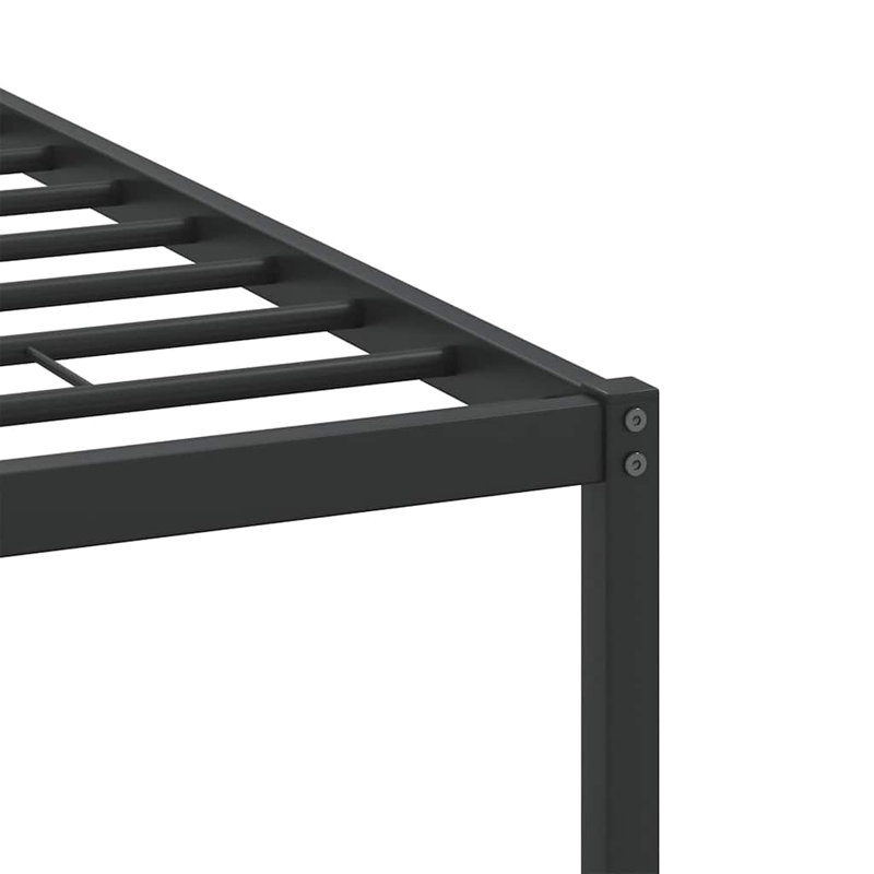 Bed Frame Without Mattress Engineered Wood, Smoked Oak, Small Double (4')