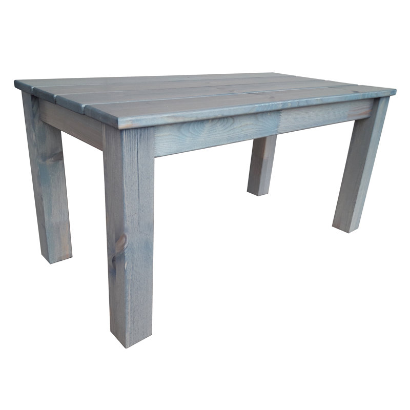 Zephyr Rectangular Pine Outdoor Dining Table , cm W cm D, Ash Grey, H50 x L100 x W50