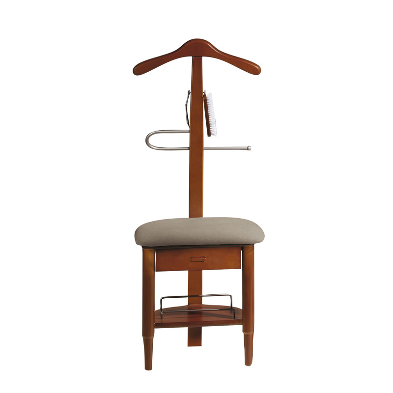 Freestanding Valet Stand, Cherry
