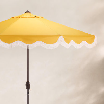 Kline Winnie 108" Fringe Tilt Top Umbrella