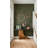 Teak Wood Console Table, Iron Sheet Top