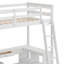 Lit mezzanine avec bureau en U, tiroirs et tablettes de rangement-1887609917