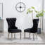 Chaise d'appoint en velours capitonné de 25,25 po Kemarie-1253045475